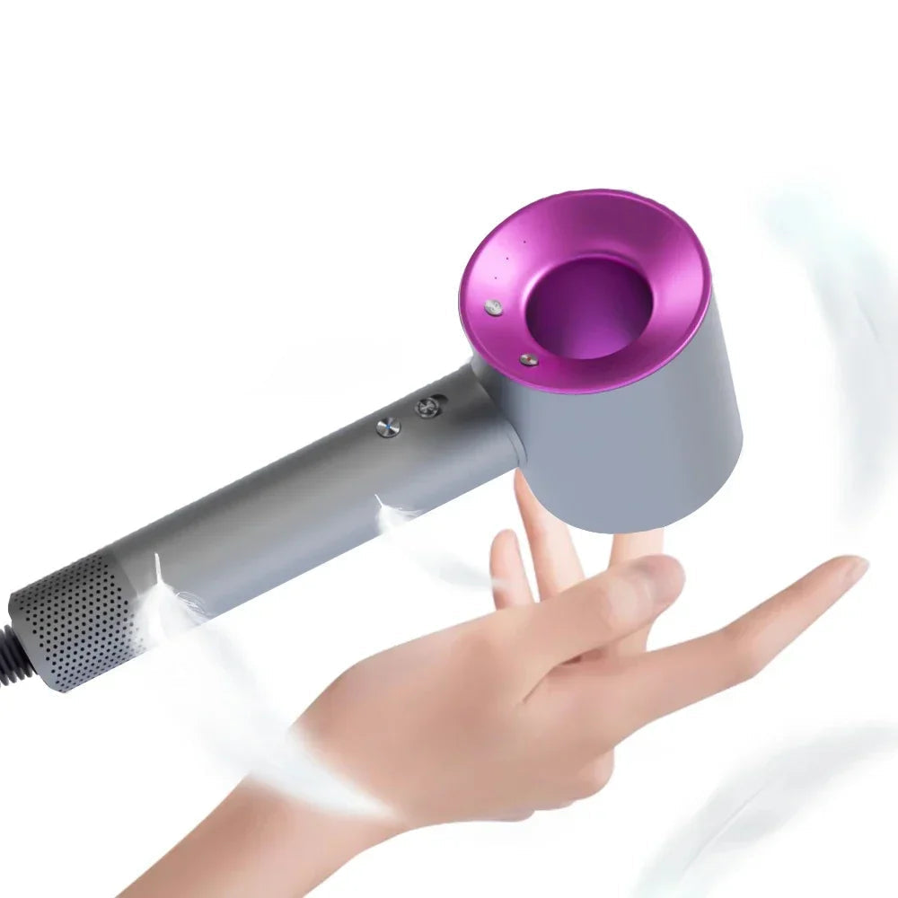 Hair Dryer with High Speed and No Blades High Power Silent and Quick Drying Portable Negative Ion, Suitable for Home Annd Travel