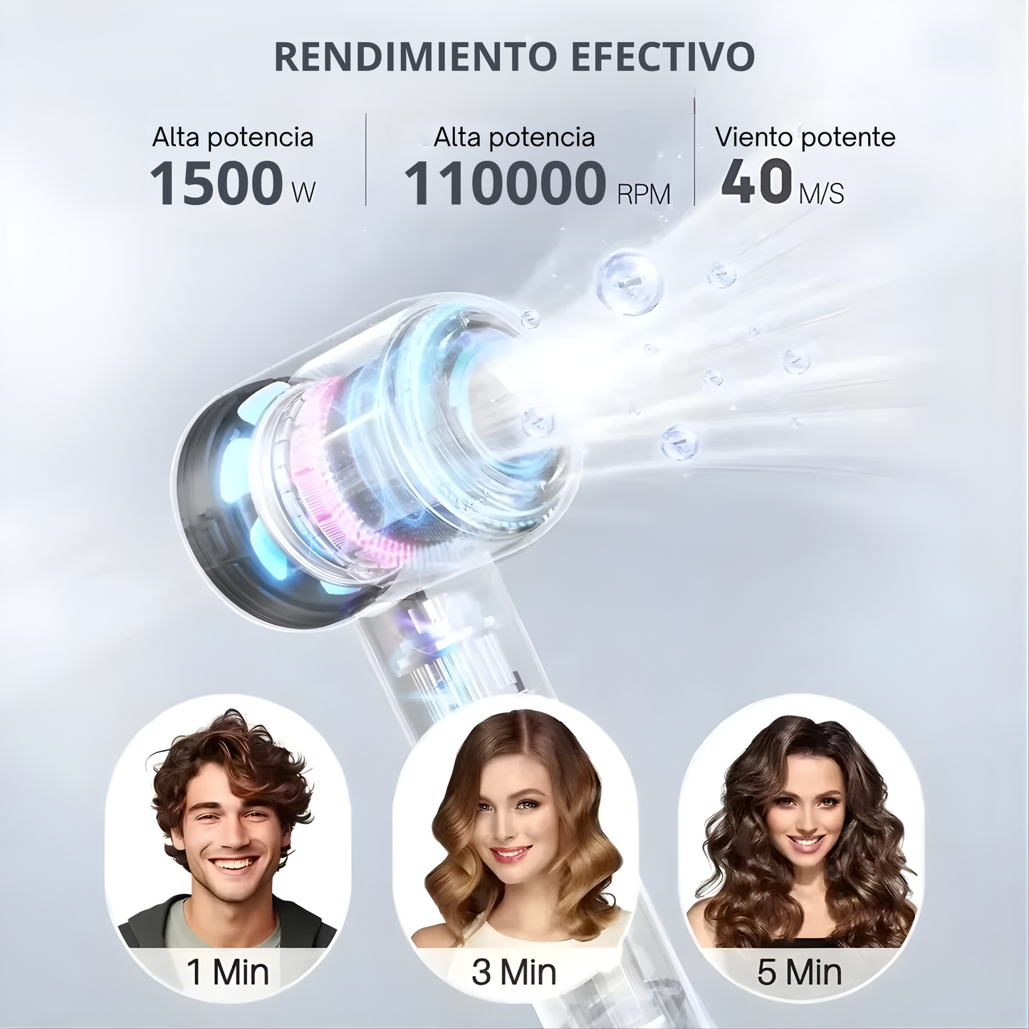 Secador ionico 2 en 1